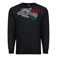 Black mexico flag Premium Sweatshirt - artisFamous