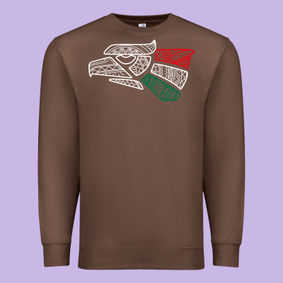 Mexico Flag Premium Sweatshirt Designed By Artisfamous