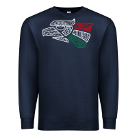 Navy mexico flag Premium Sweatshirt - artisFamous