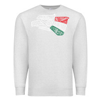 Oatmeal Heather mexico flag Premium Sweatshirt - artisFamous