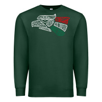 Sports Green mexico flag Premium Sweatshirt - artisFamous