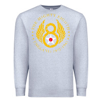 Heather Grey mighty eighth   8th air force Premium Sweatshirt - artisFamous