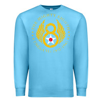 Ocean Blue mighty eighth   8th air force Premium Sweatshirt - artisFamous