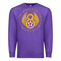 Purple mighty eighth   8th air force Premium Sweatshirt - artisFamous