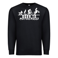 Black motocross motocicleta evolución offroad Premium Sweatshirt - artisFamous