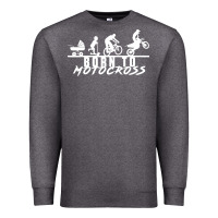 Charcoal Heather motocross motocicleta evolución offroad Premium Sweatshirt - artisFamous