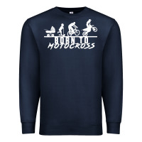 Navy motocross motocicleta evolución offroad Premium Sweatshirt - artisFamous