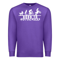 Purple motocross motocicleta evolución offroad Premium Sweatshirt - artisFamous