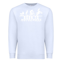 White motocross motocicleta evolución offroad Premium Sweatshirt - artisFamous