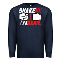 Navy shake and bake tees Premium Sweatshirt - artisFamous