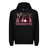 Black happyvalentinesday Premium Hoodie - SublimationCraftShop