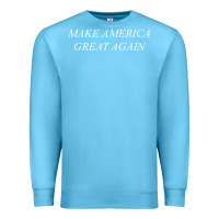 Ocean Blue make america great again Premium Sweatshirt - artisFamous