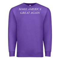 Purple make america great again Premium Sweatshirt - artisFamous