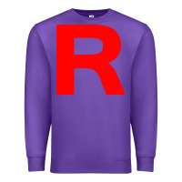 Purple team rocket long sleeve t shirt Premium Sweatshirt - artisFamous