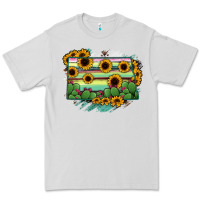 Dove Grey North Dakota State Map Premium Tee - RanaPortraitStore