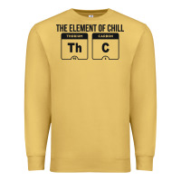 Antique Gold mens the element of chill thc marijuana joke black Premium Sweatshirt - artisFamous