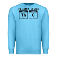 Ocean Blue mens the element of chill thc marijuana joke black Premium Sweatshirt - artisFamous