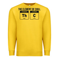 Mens The Element Of Chill Thc Marijuana Joke Black Premium Sweatshirt | Teevron