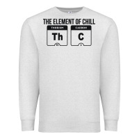 Oatmeal Heather mens the element of chill thc marijuana joke black Premium Sweatshirt - artisFamous
