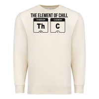 Sandshell mens the element of chill thc marijuana joke black Premium Sweatshirt - artisFamous