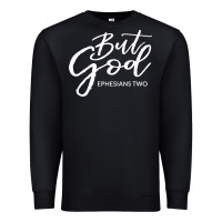 Black but god imajes Premium Sweatshirt - artisFamous