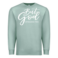 Seafoam but god imajes Premium Sweatshirt - artisFamous