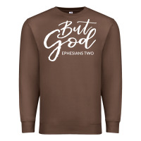 Chestnut but god imajes Premium Sweatshirt - artisFamous