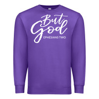 Purple but god imajes Premium Sweatshirt - artisFamous