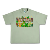 Oil Green Western Lucky Urban Heavy Tee - FaDigitalArtStudio