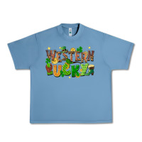 Pebble Blue Western Lucky Urban Heavy Tee - FaDigitalArtStudio