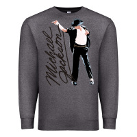 Charcoal Heather Michael Jackson Premium Sweatshirt - artisFamous