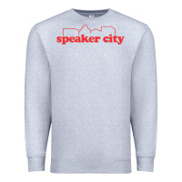 Heather Grey speaker city Premium Sweatshirt - artisFamous