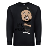 Black Ice Cube Premium Sweatshirt - artisFamous