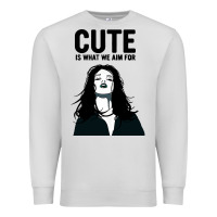 Dove Grey cute is what we aim for Premium Sweatshirt - artisFamous