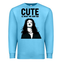 Ocean Blue cute is what we aim for Premium Sweatshirt - artisFamous