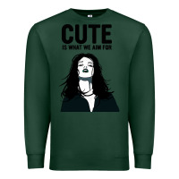 Sports Green cute is what we aim for Premium Sweatshirt - artisFamous