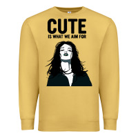 Antique Gold cute is what we aim for Premium Sweatshirt - artisFamous