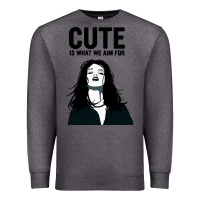 Charcoal Heather cute is what we aim for Premium Sweatshirt - artisFamous