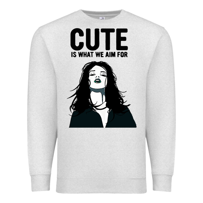 Cute Is What We Aim For Premium Sweatshirt by artisFamous | Teevron