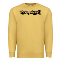 Antique Gold i hate myself Premium Sweatshirt - artisFamous