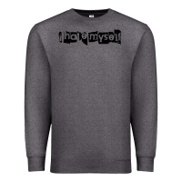 Charcoal Heather i hate myself Premium Sweatshirt - artisFamous