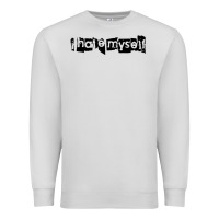 Dove Grey i hate myself Premium Sweatshirt - artisFamous