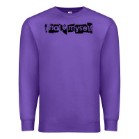 Purple i hate myself Premium Sweatshirt - artisFamous