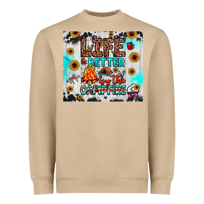 Life Is Better By The Campfire Heavyweight Sweatshirt by JahusDesignShop | Teevron
