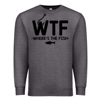 Charcoal Heather where's the fish Premium Sweatshirt - artisFamous