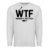 Dove Grey where's the fish Premium Sweatshirt - artisFamous