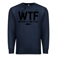 Navy where's the fish Premium Sweatshirt - artisFamous