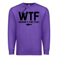Purple where's the fish Premium Sweatshirt - artisFamous
