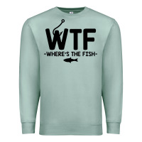 Seafoam where's the fish Premium Sweatshirt - artisFamous