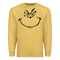 Antique Gold Grinch Face Premium Sweatshirt - artisFamous